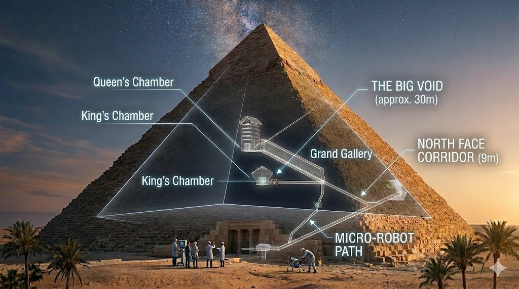 Inside the Great Pyramid Secret Chamber The Factual Science Behind the Mystery