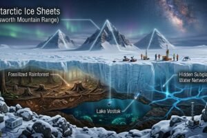 secrets hidden under Antarctic ice structures mapped by science